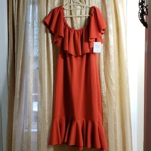 Orange LuLaRoe Dress